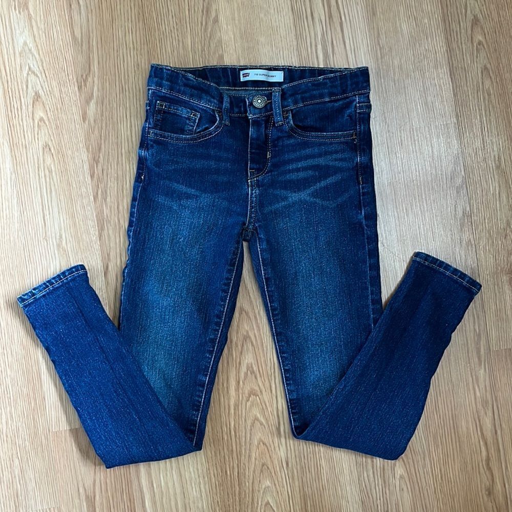 Girls Levi’s Size 7 Regular 710 Super Skinny Jeans